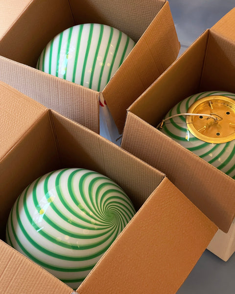 Ceiling lamp - Green swirl (D40)