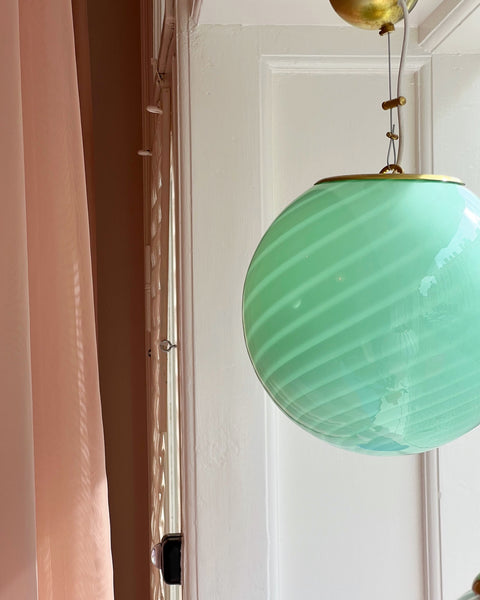 Ceiling lamp - Light green/mint swirl (D30)