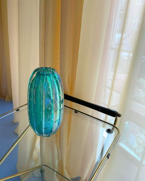 Vintage green Murano vase