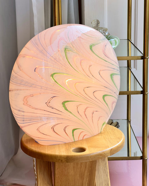 Large vintage multi-coloured Murano table lamp