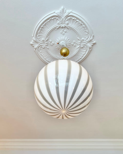 Ceiling lamp - Grey vertical stripes (D40)