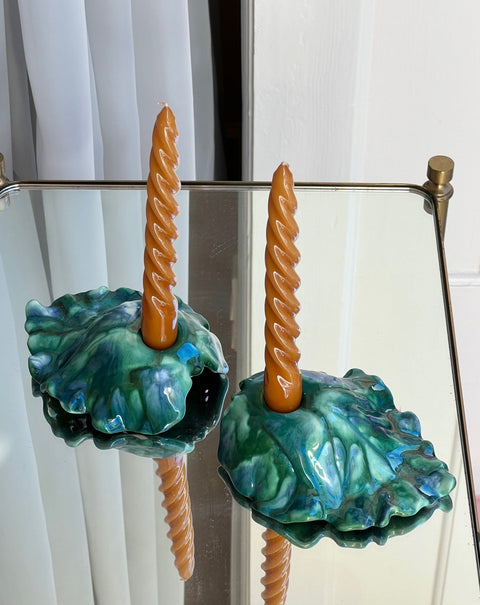 Vintage ceramic candle holder