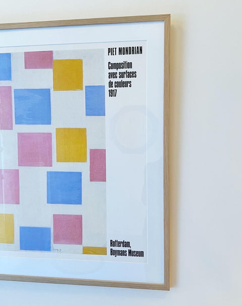 Vintage Mondrian Exhibition poster 1989