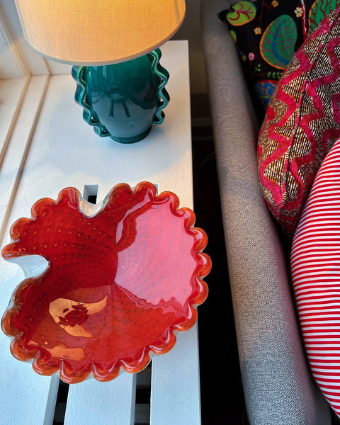 Vintage Murano shell bowl