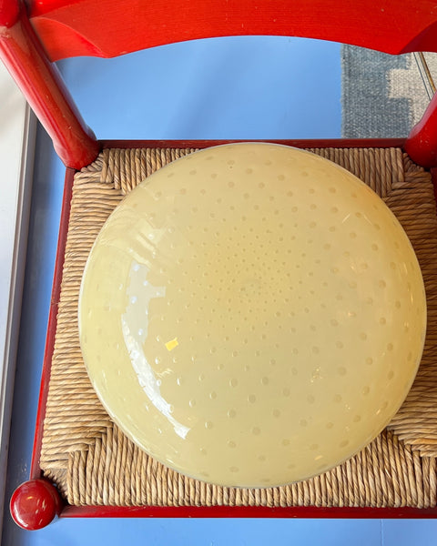 Vintage Murano yellow dottet ceiling/wall lamp (D35)