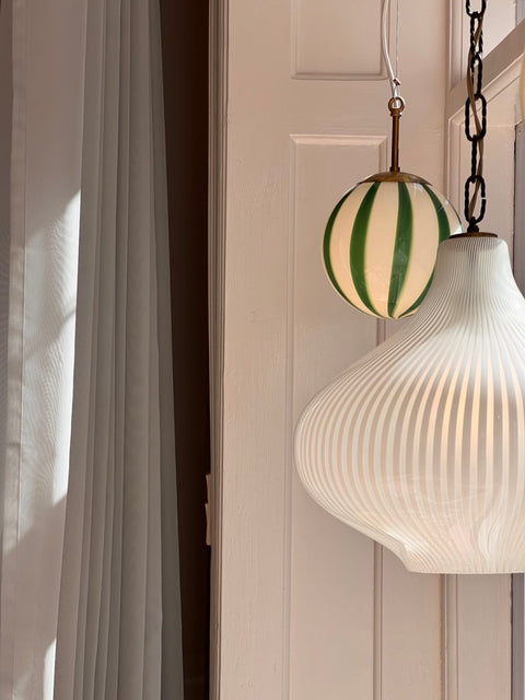 Vintage Massimo Vignelli white ceiling lamp