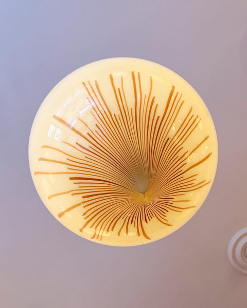 Vintage Ludovico Diaz de Santillana Murano Anemone ceiling lamp (D45)