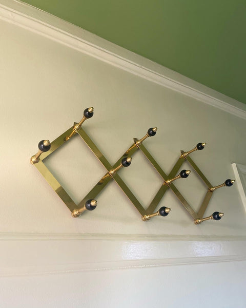 Vintage Azucena Brass Coat Hanger by Luigi Caccia Dominioni