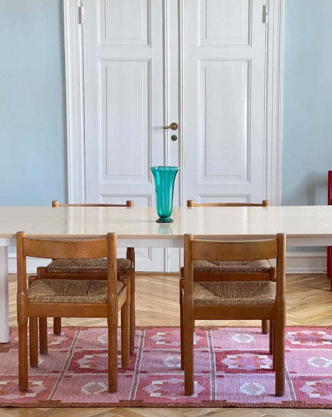 Vintage green/golden Murano vase