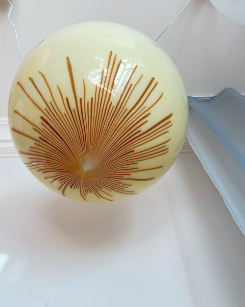 Vintage Ludovico Diaz de Santillana Murano Anemone ceiling lamp (D45)