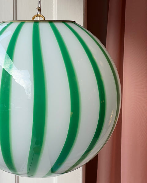 Ceiling lamp - Green vertical stripes (D40)