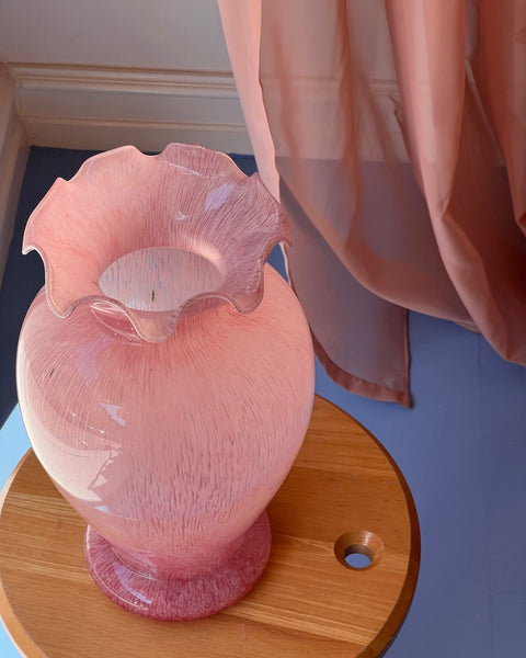 Vintage pink Murano vase