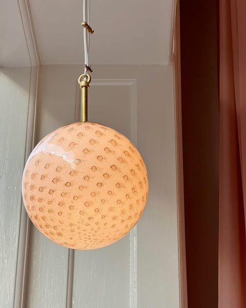 Vintage Murano white/black ceiling lamps (D20)