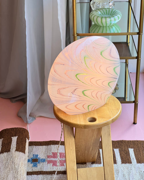 Large vintage multi-coloured Murano table lamp