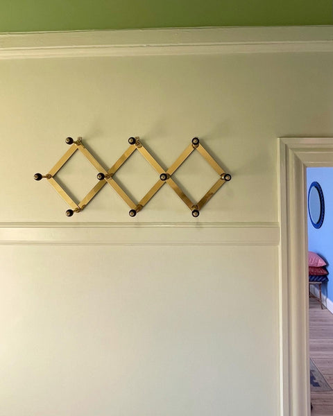 Vintage Azucena Brass Coat Hanger by Luigi Caccia Dominioni