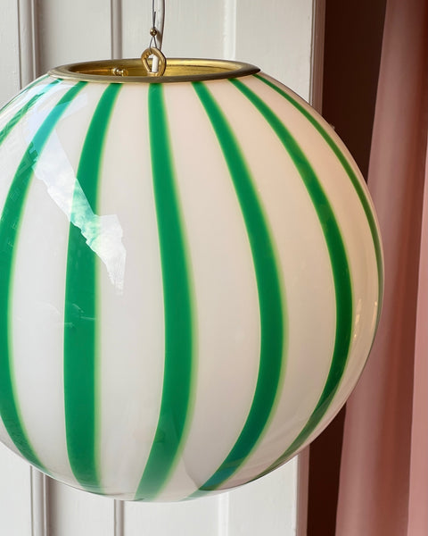 Ceiling lamp - Green vertical stripes (D40)