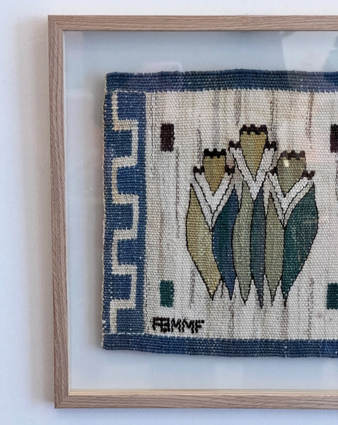 Märta Måås-Fjetterström wall tapestry "Blomlapp", AB MMF