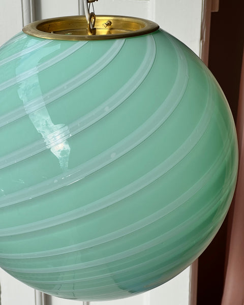 Ceiling lamp - Light green / white swirl (D40)