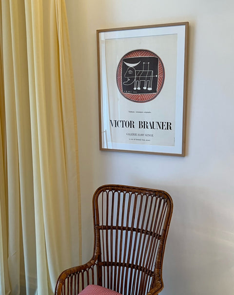 Victor Brauner vintage exhibition poster, 1986