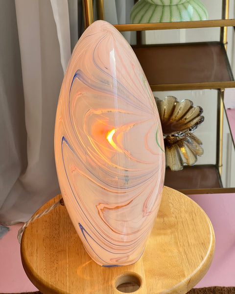 Large vintage multi-coloured Murano table lamp