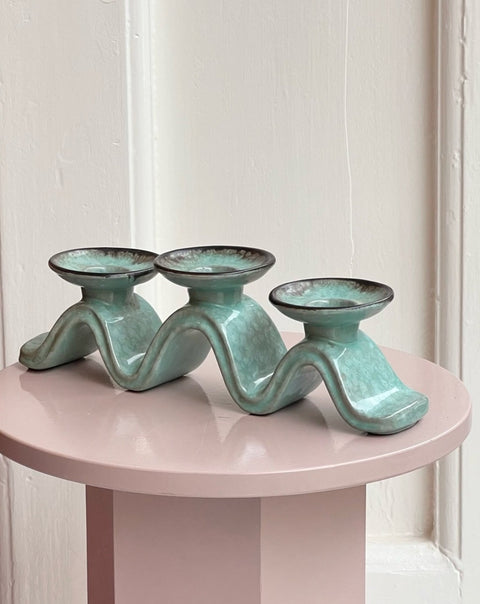 Vintage ceramic candle holder