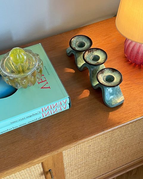 Vintage ceramic candle holder