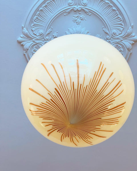 Vintage Ludovico Diaz de Santillana Murano Anemone ceiling lamp (D45)