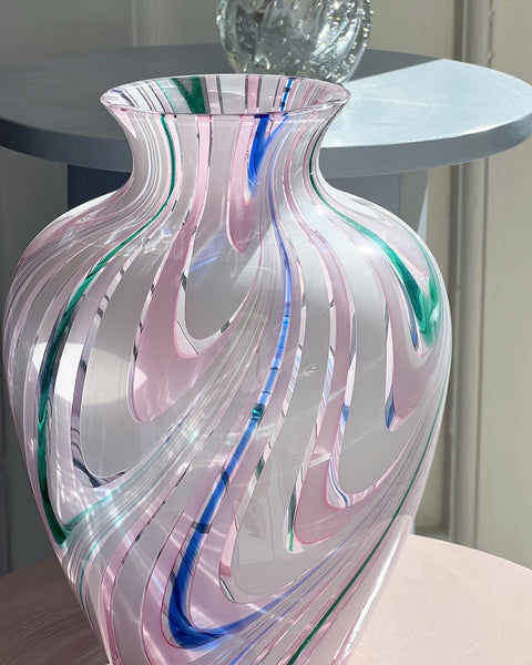 Vintage multi-coloured Murano vase