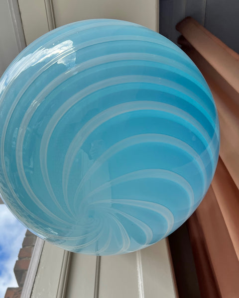 Ceiling lamp - Light blue/ white swirl (D40)