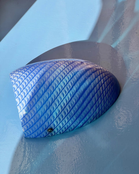 Vintage blue Murano wall lamp
