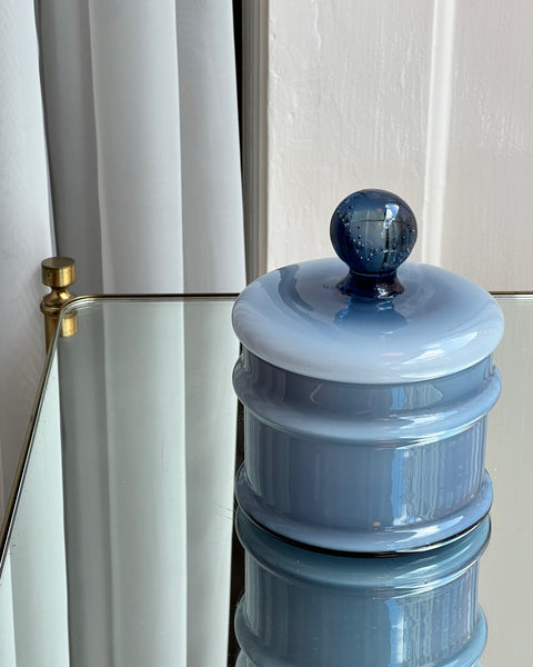 Vintage blue Murano bonbonniere