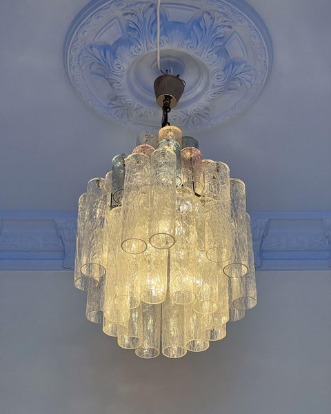 Vintage Murano chandelier multicoloured