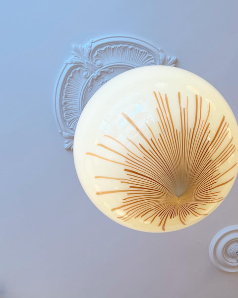 Vintage Ludovico Diaz de Santillana Murano Anemone ceiling lamp (D45)