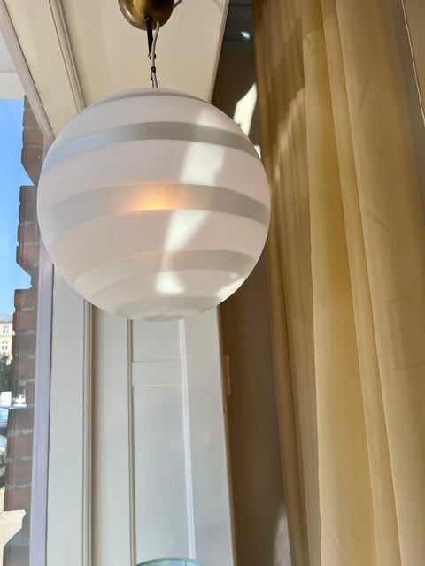 Vintage Murano white/blurred ceiling lamp (D35)