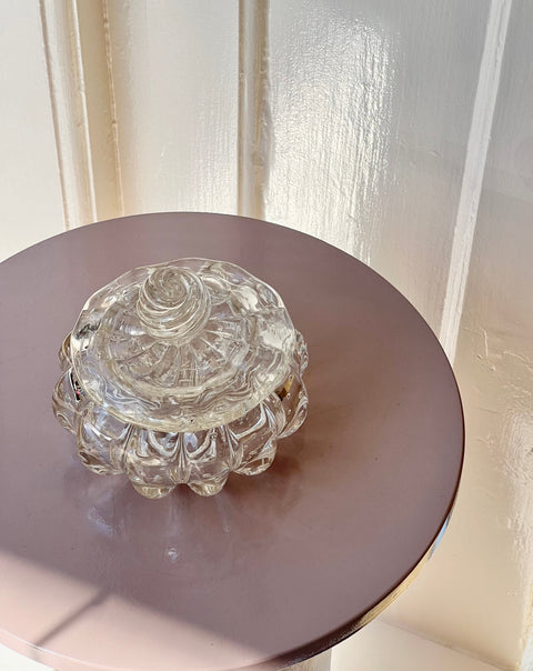 Vintage clear Murano bonbonniere