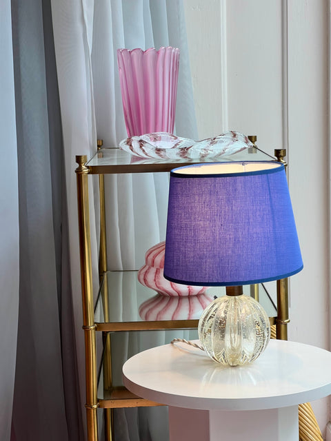 Vintage clear Murano table lamp