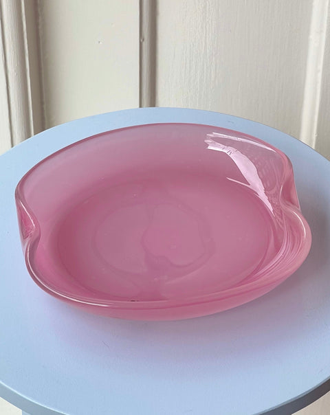 Vintage opal pink Murano plate/bowl