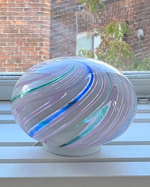 Vintage multi-coloured Murano table lamp