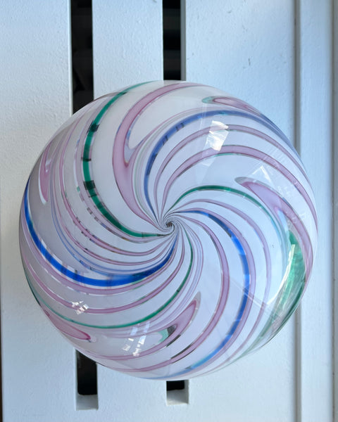 Vintage multi-coloured Murano table lamp