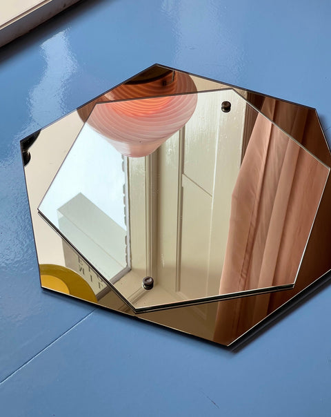 Vintage Rosegold Italian Mirror