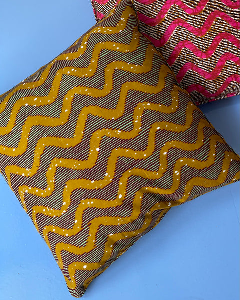 Bespoke cushion (ochre)
