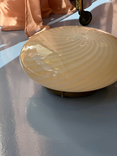 Vintage Murano light caramel ceiling/wall lamp