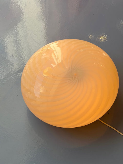 Vintage Murano light caramel ceiling/wall lamp