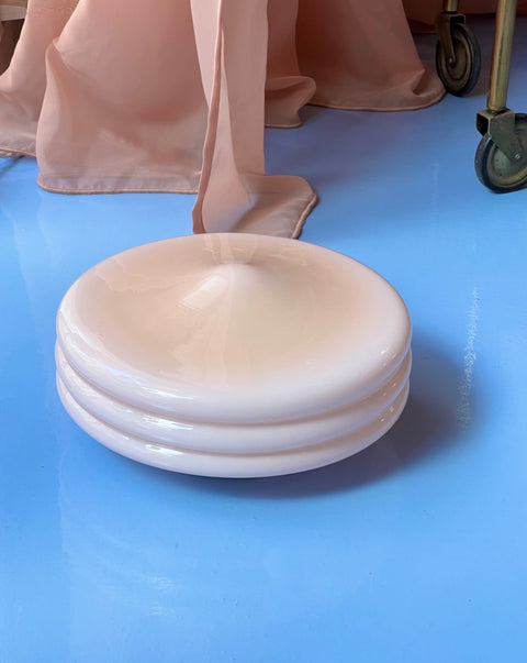 Vintage Murano light pink/peach ceiling/wall lamp