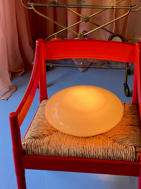 Vintage Murano light pink ceiling/wall lamp