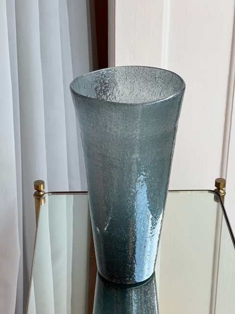 Vintage blue/grey Murano vase