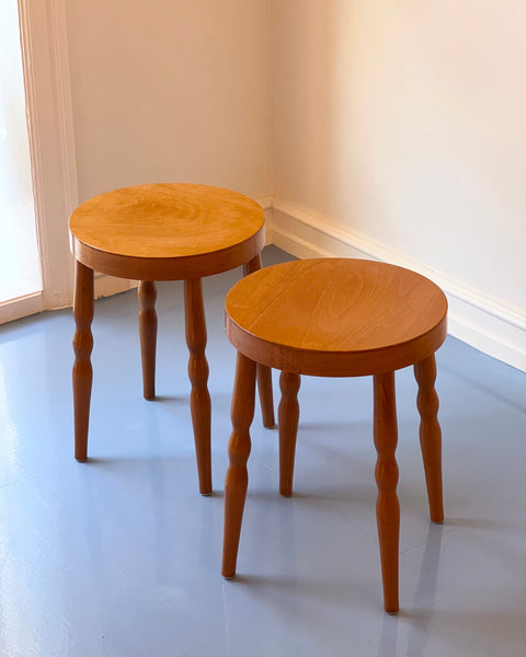 Vintage wooden stool/side table