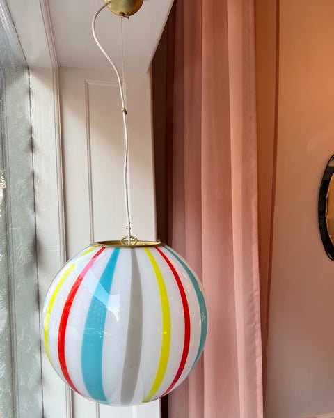Ceiling lamp - Multi-coloured vertical stripes (D40)