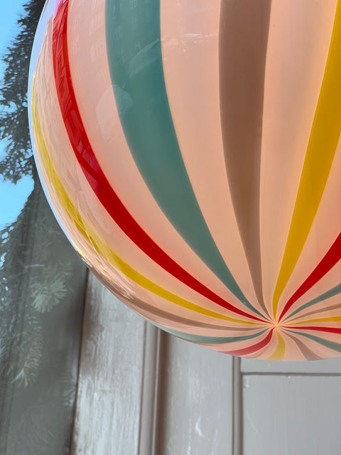 Ceiling lamp - Multi-coloured vertical stripes (D40)