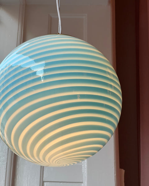Ceiling lamp - Light blue swirl (D30)